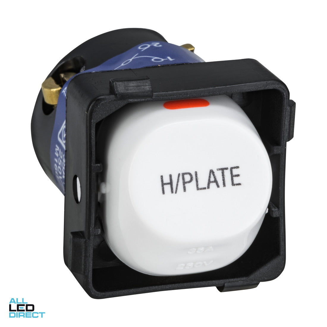 Clipsal 35 Amp 30 SERIES Rocker Switch Mech White Engraved With 'HOTPLATE' ALL LED Direct