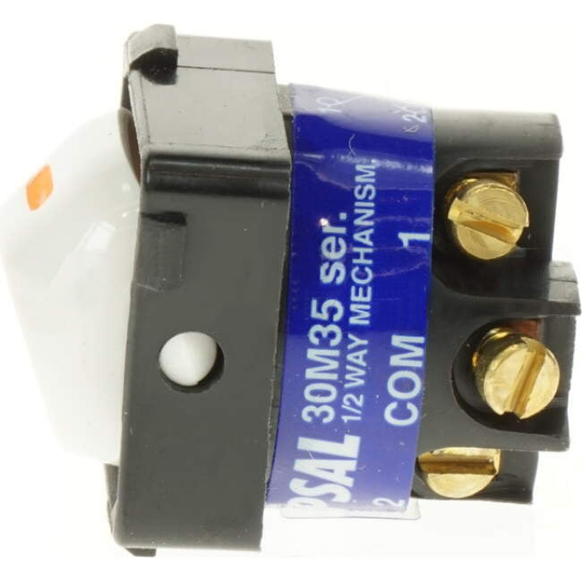 Clipsal 35 Amp 30 SERIES 2 Way Rocker Switch Mech White Engraved With 'HOB'