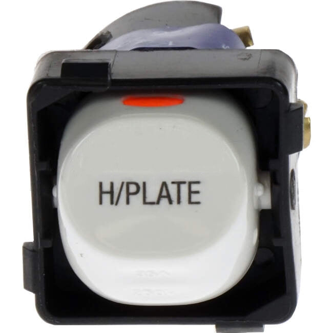 Clipsal 35 Amp 30 SERIES Rocker Switch Mech White Engraved With 'HOTPLATE'