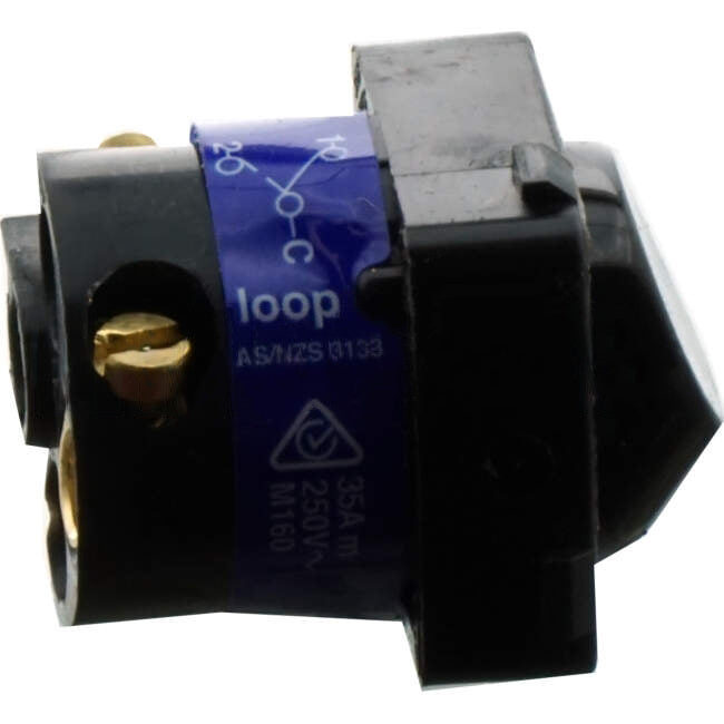 Clipsal 35 Amp 30 SERIES Rocker Switch Mech Black Engraved With 'STOVE'