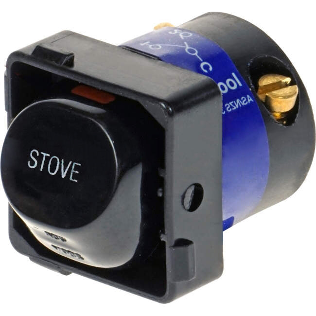 Clipsal 35 Amp 30 SERIES Rocker Switch Mech Black Engraved With 'STOVE'