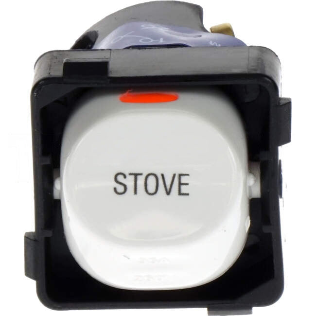 Clipsal 35 Amp 30 SERIES Rocker Switch Mech White Engraved With 'STOVE'