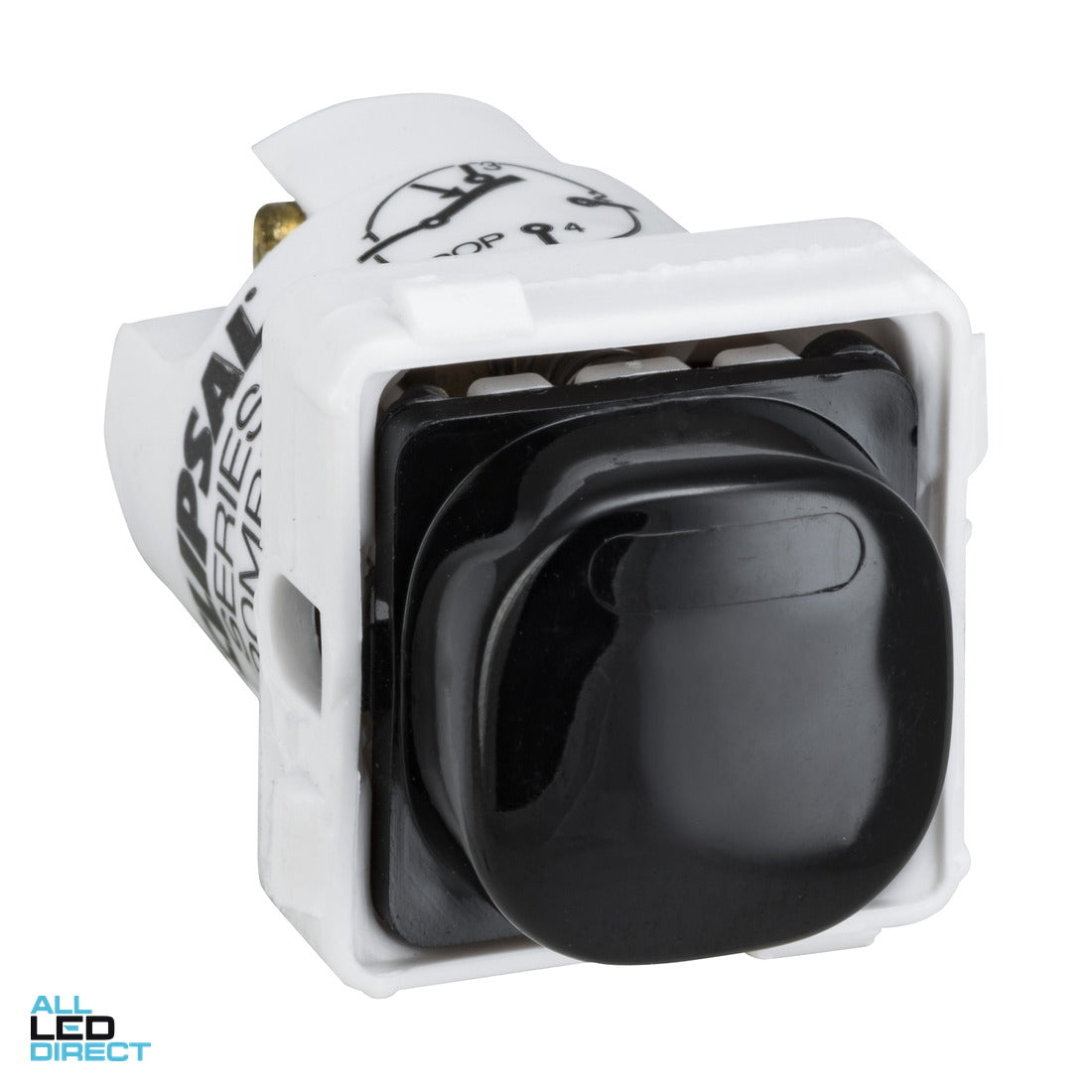 Clipsal 15 Amp 30 SERIES Bell Press Button Switch Mech Black ALL LED Direct