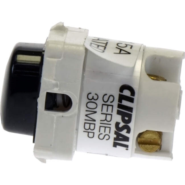 Clipsal 15 Amp 30 SERIES Bell Press Button Switch Mech Black