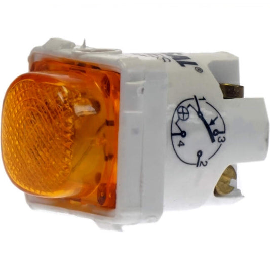 Clipsal 15 Amp 30 SERIES Illuminated Bell Press Button Switch Mech Amber