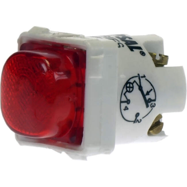 Clipsal 15 Amp 30 SERIES Illuminated Bell Press Button Switch Mech Red