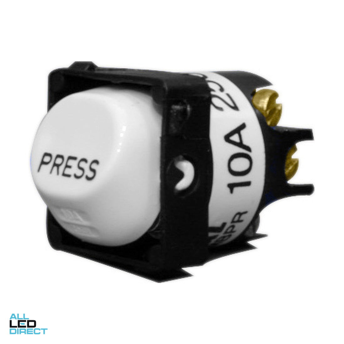 Clipsal 10 Amp 30 SERIES Rocker Bell Press Switch Mech Cream Engraved With 'PRESS' ALL LED Direct