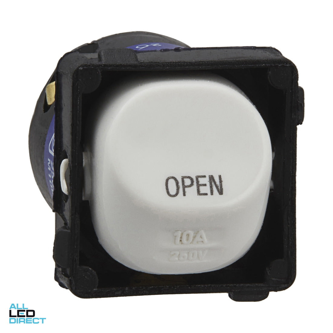 Clipsal 10 Amp 30 SERIES Rocker Bell Press Switch Mech White Engraved With 'OPEN' ALL LED Direct