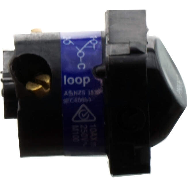 Clipsal 10 Amp 30 SERIES Rocker Bell Press Switch Mech Black Engraved With 'PRESS'