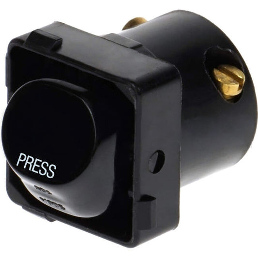 Clipsal 10 Amp 30 SERIES Rocker Bell Press Switch Mech Black Engraved With 'PRESS'