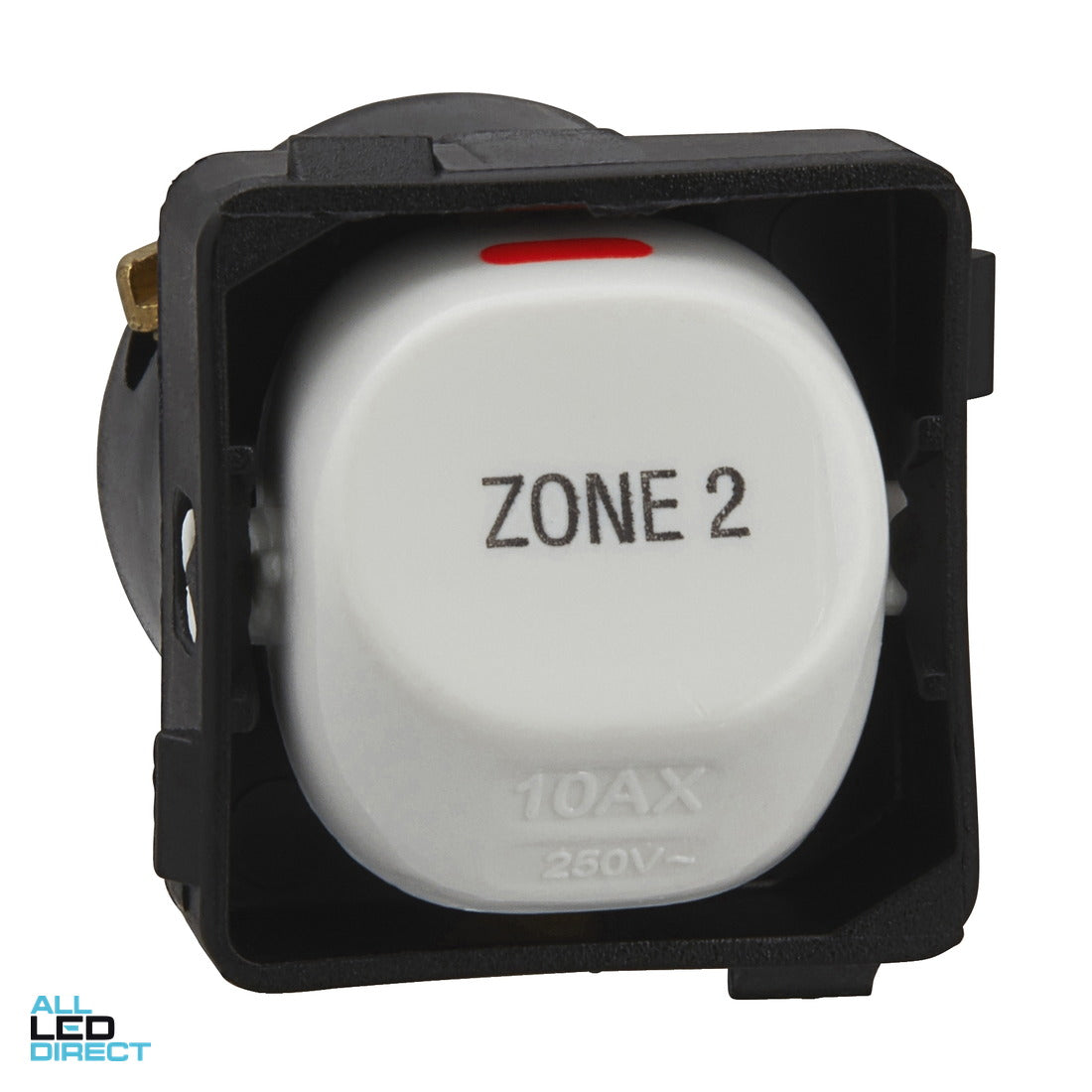 Clipsal 10 Amp 30 SERIES 2 Way Rocker Switch Mech White Engraved With 'ZONE 2' ALL LED Direct