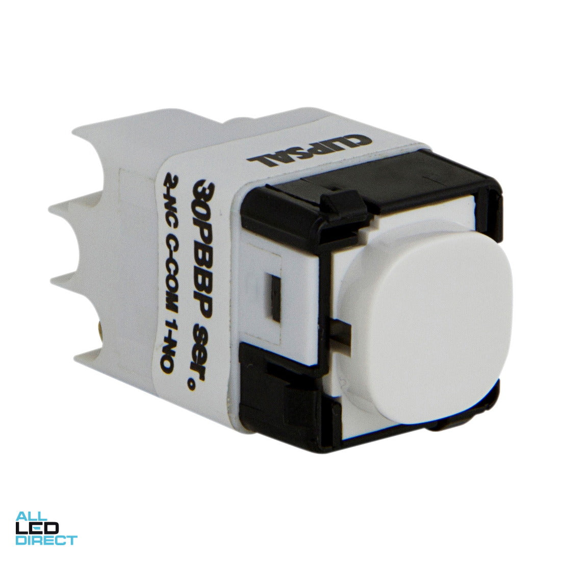 Clipsal 16 Amp IMPRESS SERIES Bell Press Momentary Action Switch Mech White ALL LED Direct