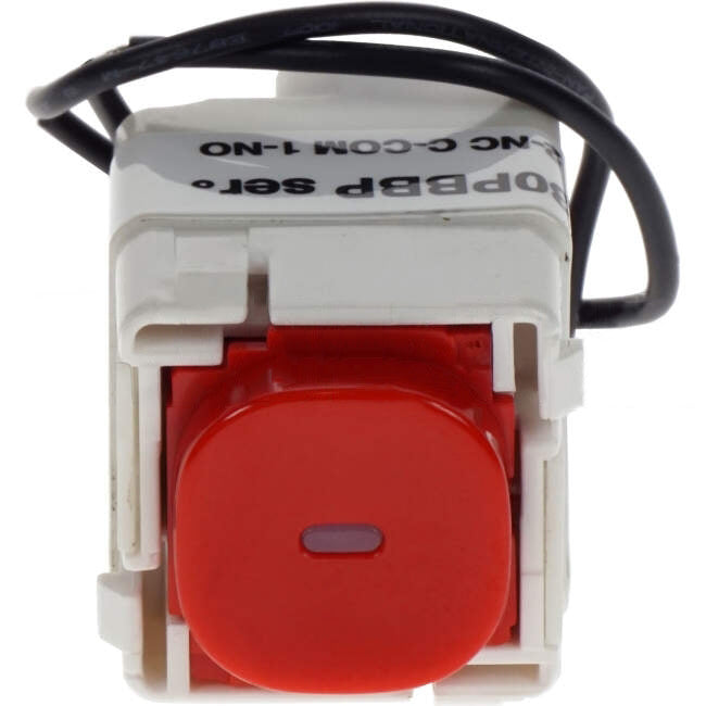 Clipsal 16 Amp IMPRESS SERIES Bell Press Momentary Action Switch Mech Red With Red LED Indicator