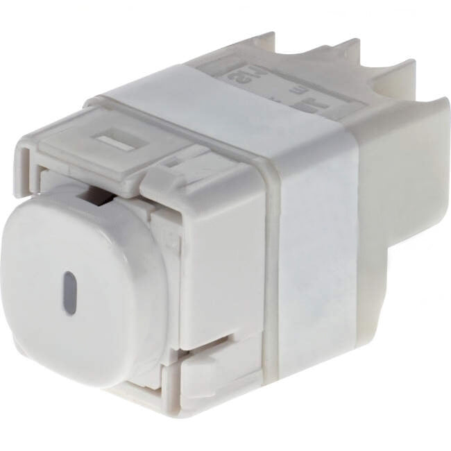 Clipsal 16 Amp IMPRESS SERIES Bell Press Momentary Action Switch Mech White With White LED Indicator