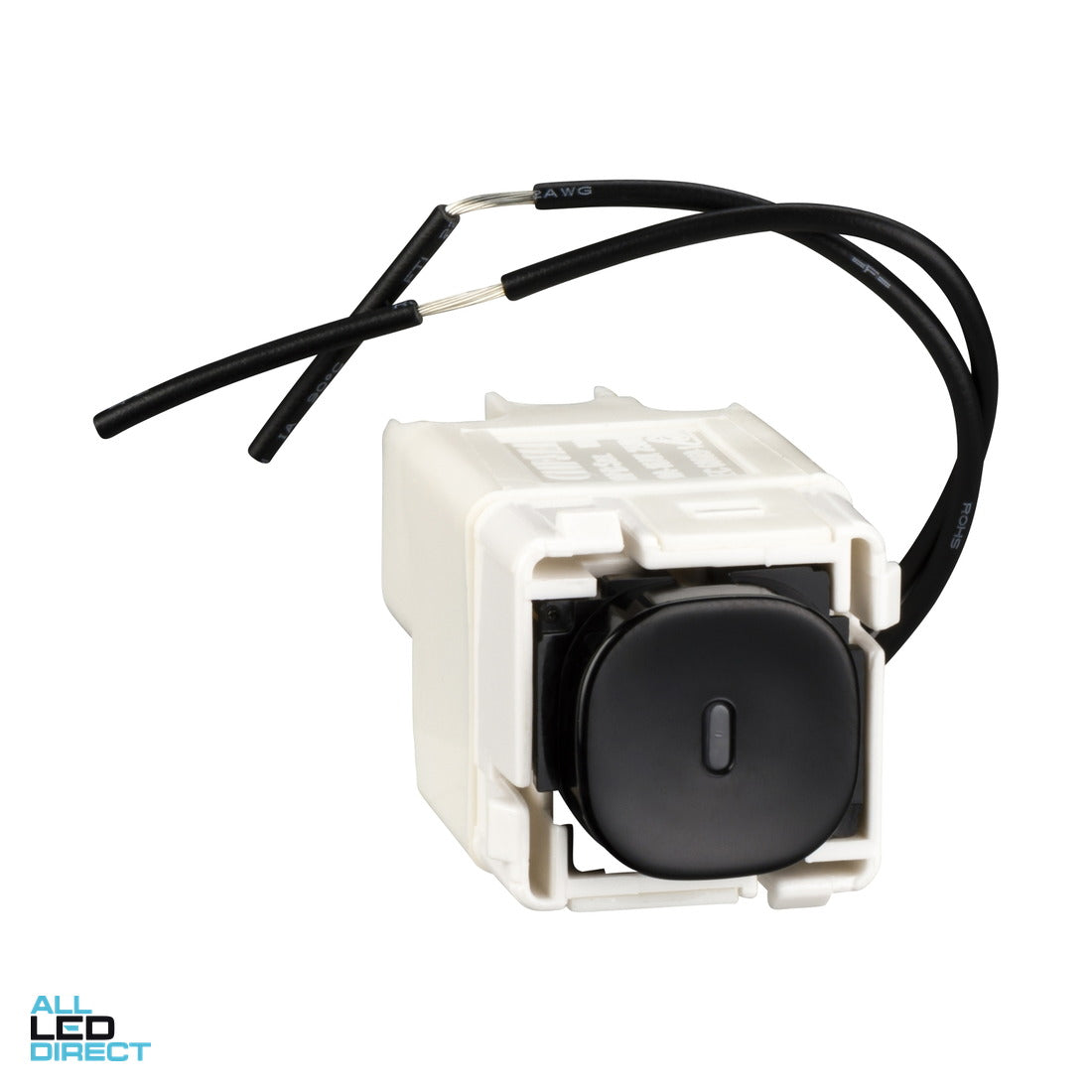 Clipsal 20 Amp IMPRESS SERIES Push Button Switch Mech Black With Blue LED Indicator ALL LED Direct