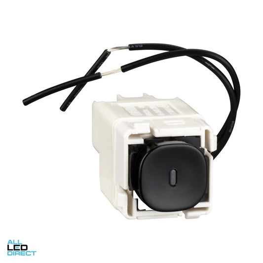 Clipsal 20 Amp IMPRESS SERIES Push Button Switch Mech Black With Blue LED Indicator ALL LED Direct