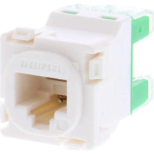 Clipsal CAT6 RJ45 Data Mech White Suitable For Clipsal Wall Sockets.