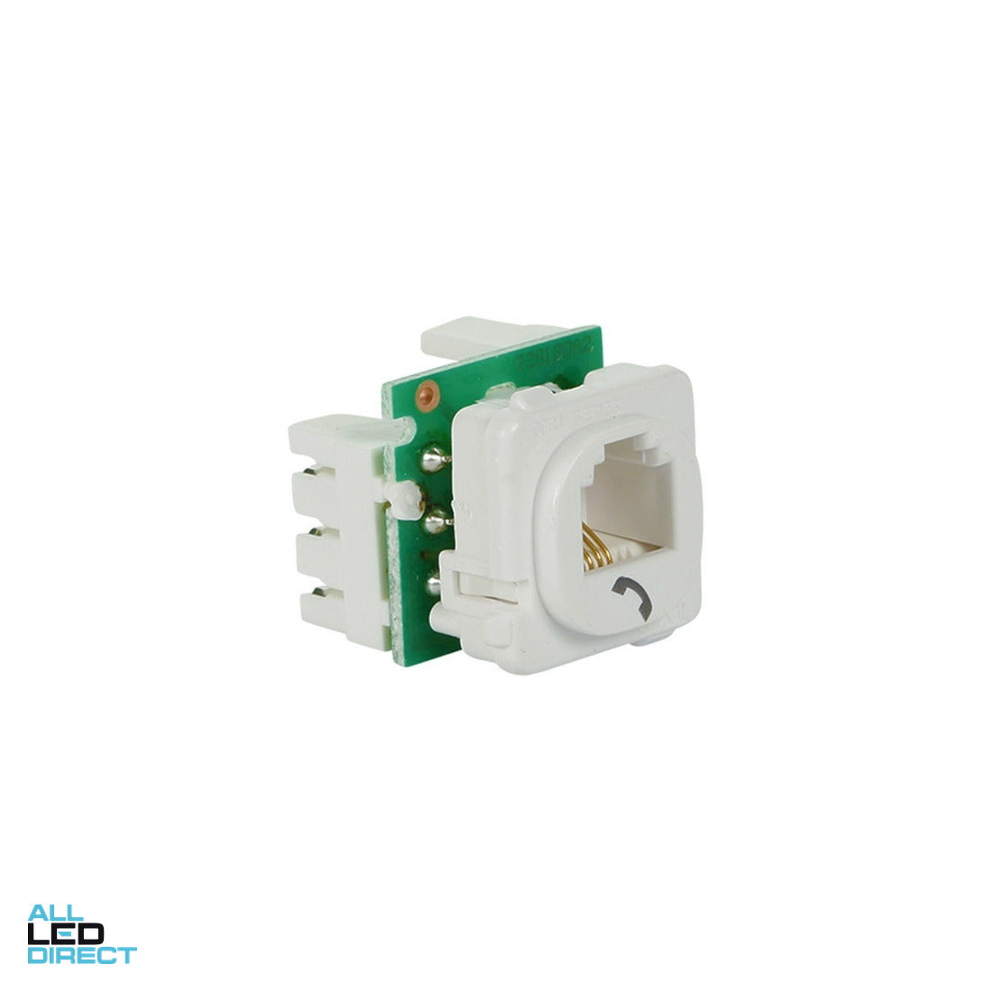 Clipsal RJ11 Phone Mech White Each ALL LED Direct
