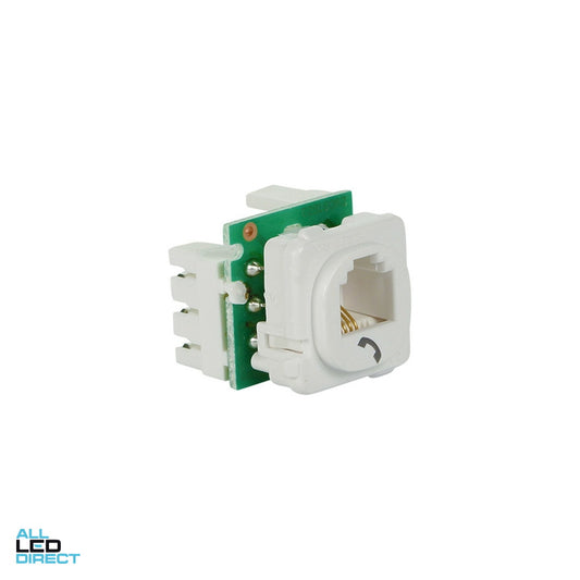 Clipsal RJ11 Phone Mech White Each ALL LED Direct