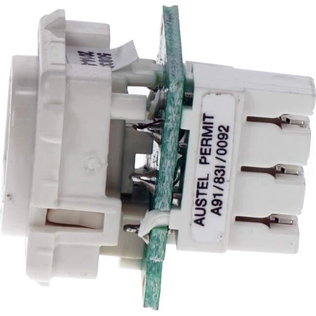 Clipsal RJ11 Phone Mech White Each