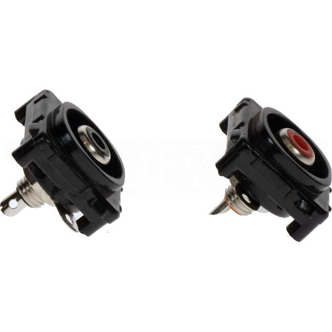 Clipsal RCA Pair Red/Black Audio Connector Mech Black Mech