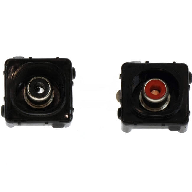 Clipsal RCA Pair Red/Black Audio Connector Mech Black Mech