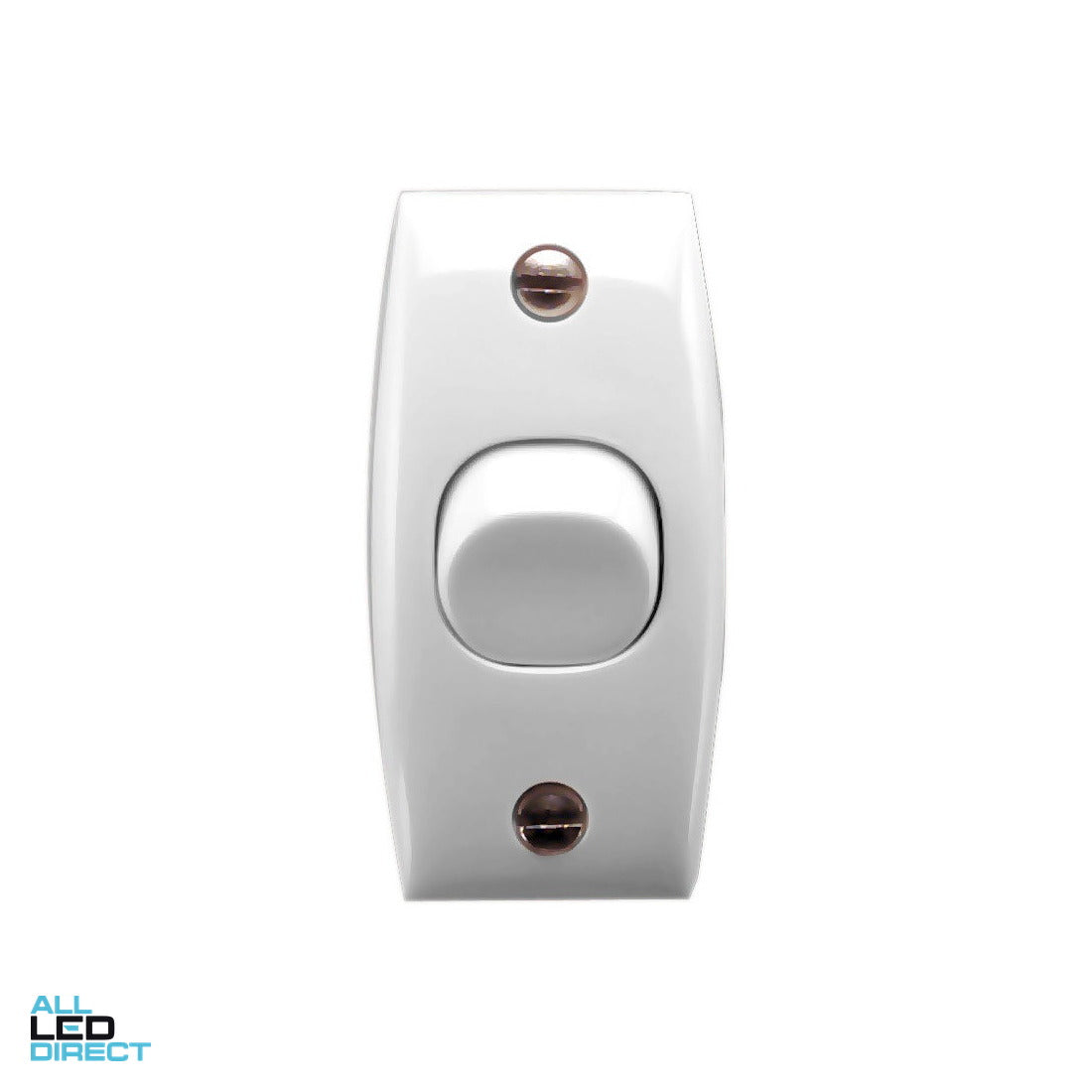 Clipsal 10 Amp 1 Gang STANDARD Miniature Vertical Internal Rocker Architrave Switch Black ALL LED Direct
