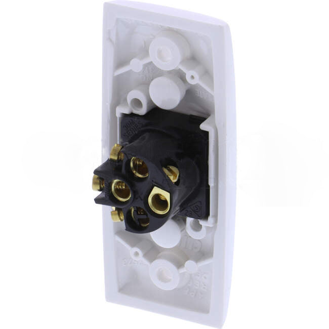 Clipsal 10 Amp 1 Gang STANDARD Vertical Internal Rocker Architrave Switch White