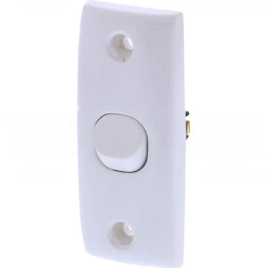 Clipsal 10 Amp 1 Gang STANDARD Vertical Internal Rocker Architrave Switch White