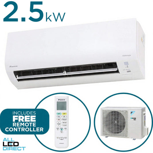 Daikin 2.5kW Cool 3.0kW Heat LITE Inverter Hi-Wall IndoorOutdoor Air Conditioning Unit