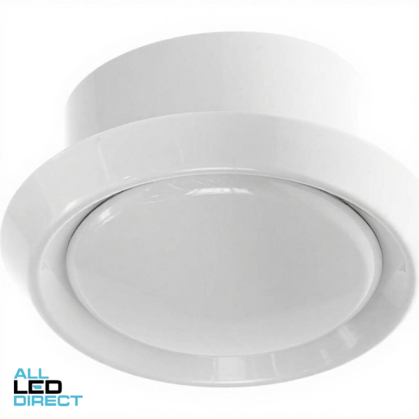 Ventair Ceiling Mounted Round Fixed Inlet or Outlet Grille White Suitable for 125mm Duct