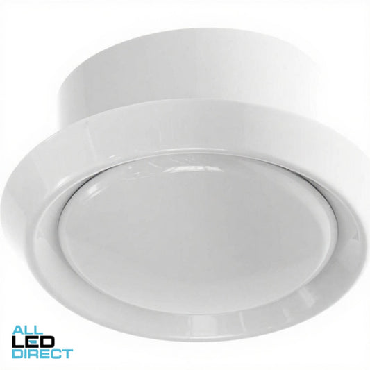 Ventair Ceiling Mounted Round Fixed Inlet or Outlet Grille White Suitable for 125mm Duct