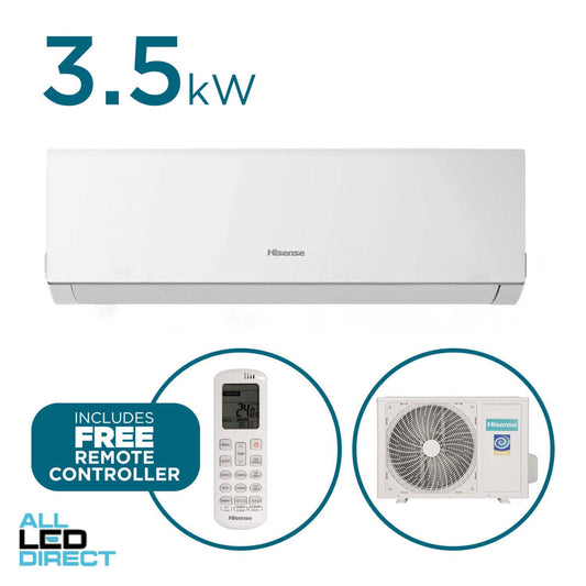 Hisense 3.5kW Cool 3.8kW Heat Reverse Cycle Indoor/Outdoor EROS Air Conditioning Unit - WIFI Enabled