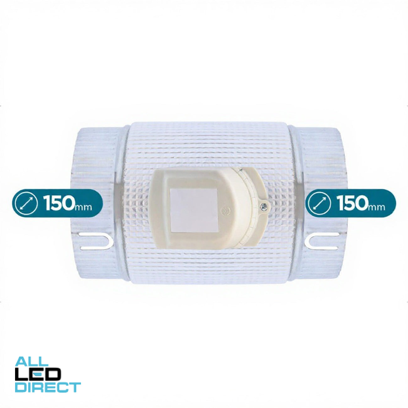 Powerwave Air 150mm DODC Motorised Metal Zone Damper 240 Volt