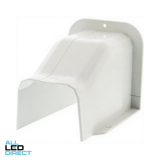 Ezyduct 80mm Ceiling Cap Light Beige Suitable For Air Conditioning Duct