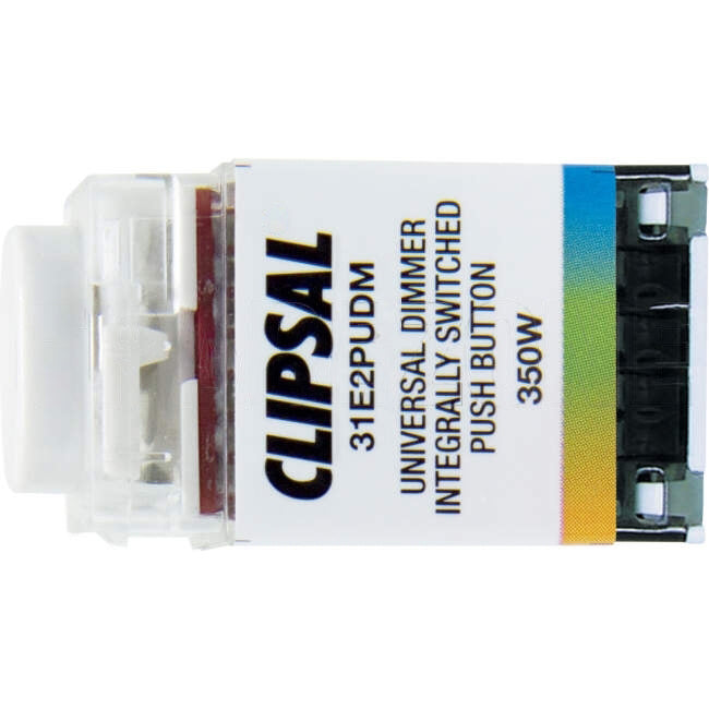 Clipsal 350 Watt Universal Dimmer On/Off Mech White