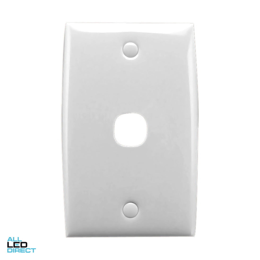 Clipsal 1 Gang STANDARD Grid Plate White ALL LED Direct