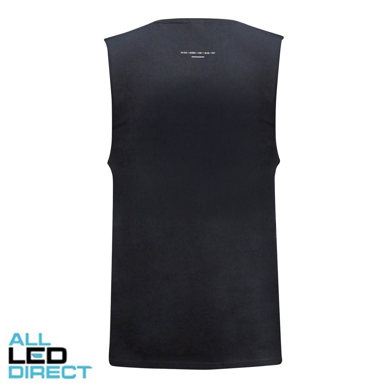 2024 All Led Branded Muscle Top Black Size XXL