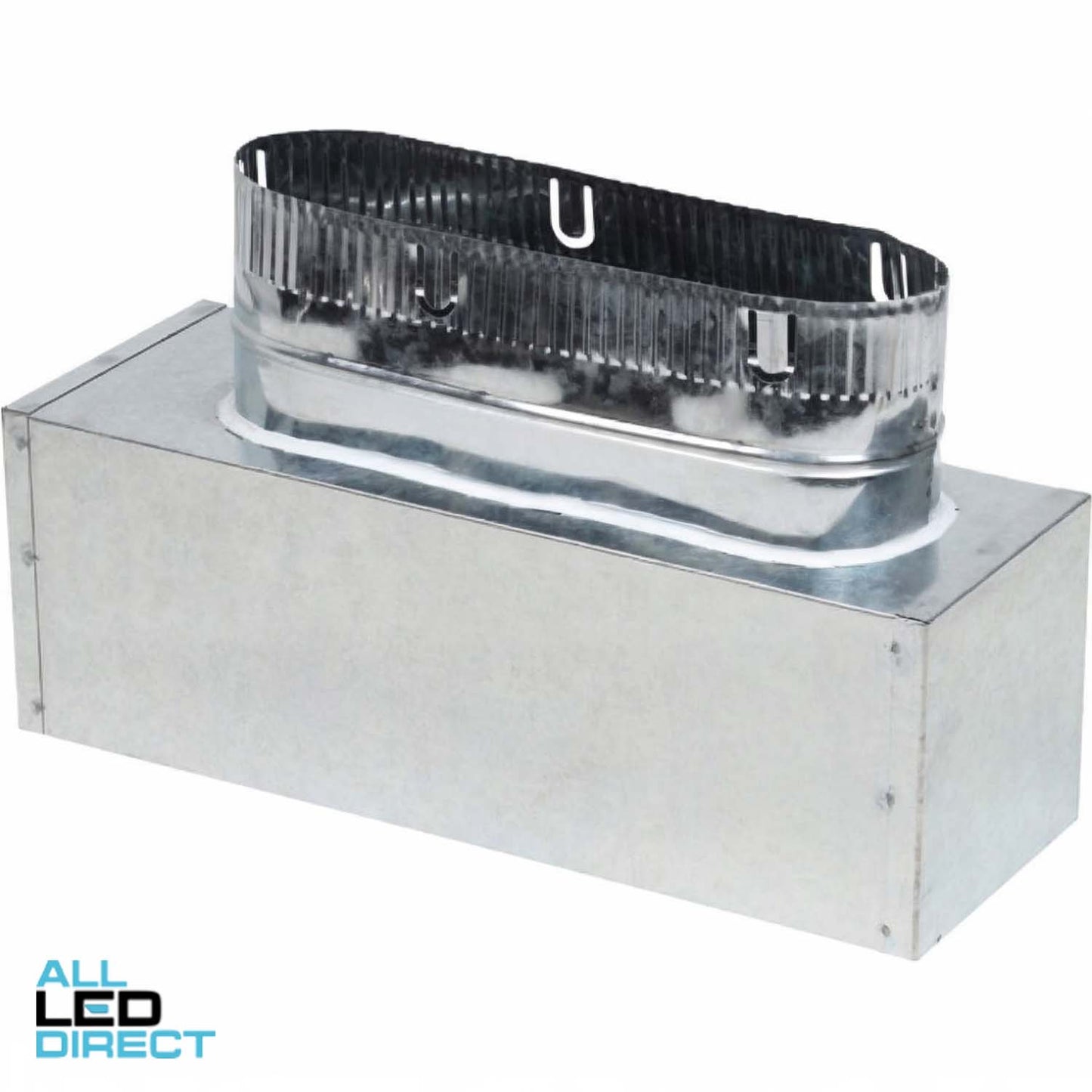 Powerwave 350mm x 150mm Metal Side Boot with 250mm Spigot (10mm Internally Insulated)