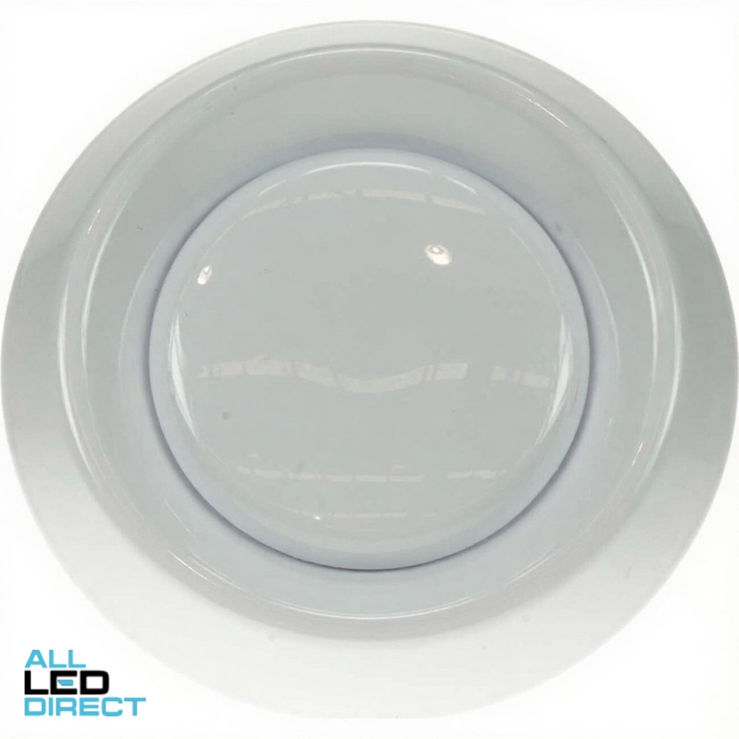 Ventair Ceiling Mounted Round Fixed Inlet or Outlet Grille White Suitable for 100mm Duct