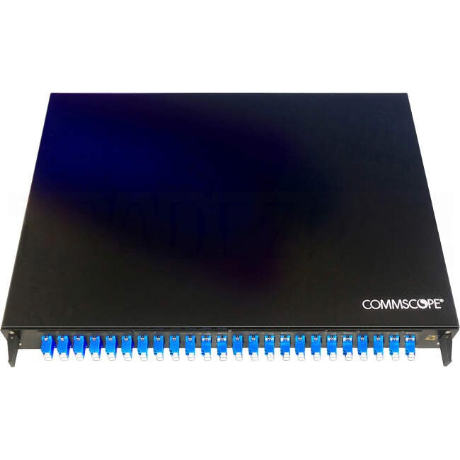 CommScope 48 Port FMS SERIES OS2 Fiber Optic Termination/Splice Fobot Panel Black