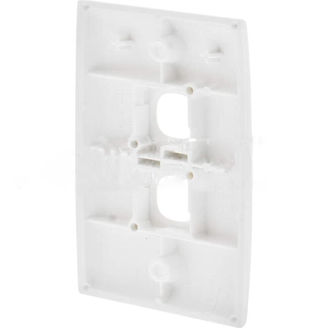 Clipsal 2 Gang STANDARD Grid Plate White