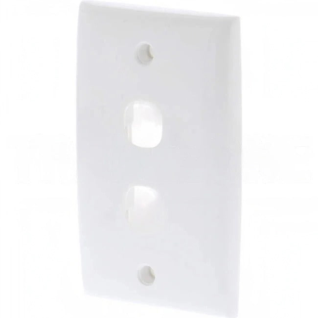 Clipsal 2 Gang STANDARD Grid Plate White