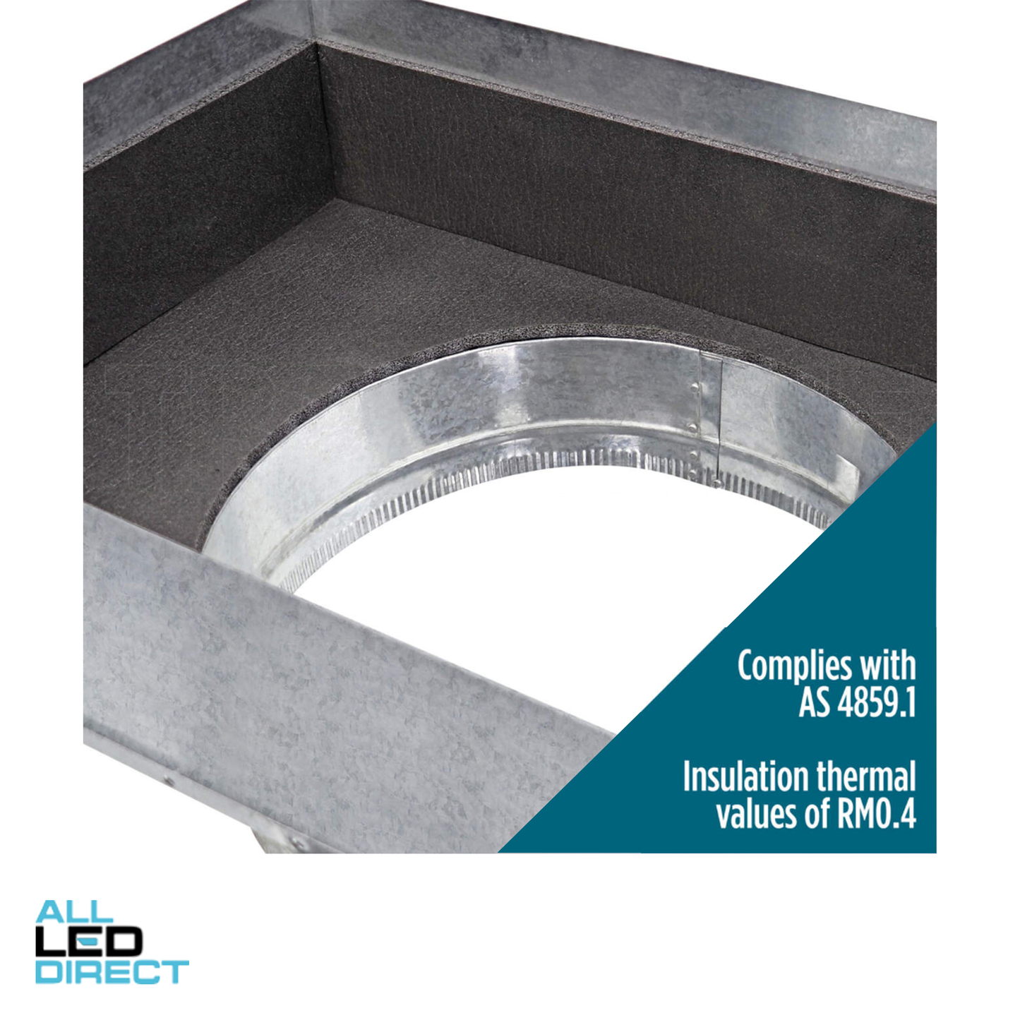 Powerwave Air 450mm x 450mm Return Air Insulated Box with 1 x 350mm Spigot