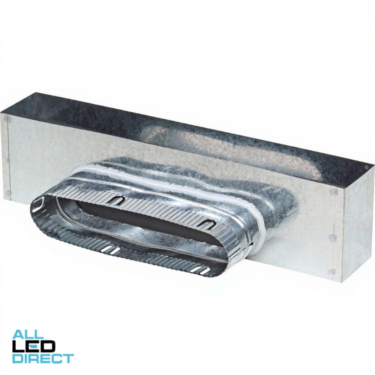 Powerwave 600mm x 100mm Metal Side Boot with 250mm Spigot (10mm Internally Insulated)