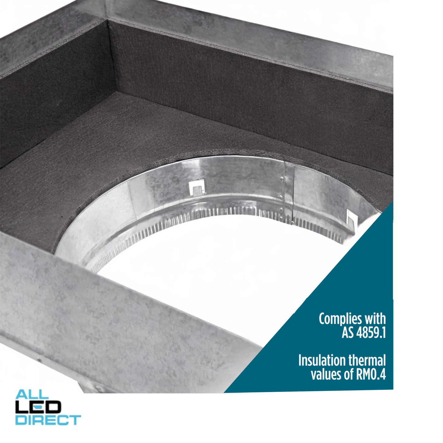 Powerwave Air 900mm x 550mm Return Air Insulated Box with 2 x 450mm Spigot