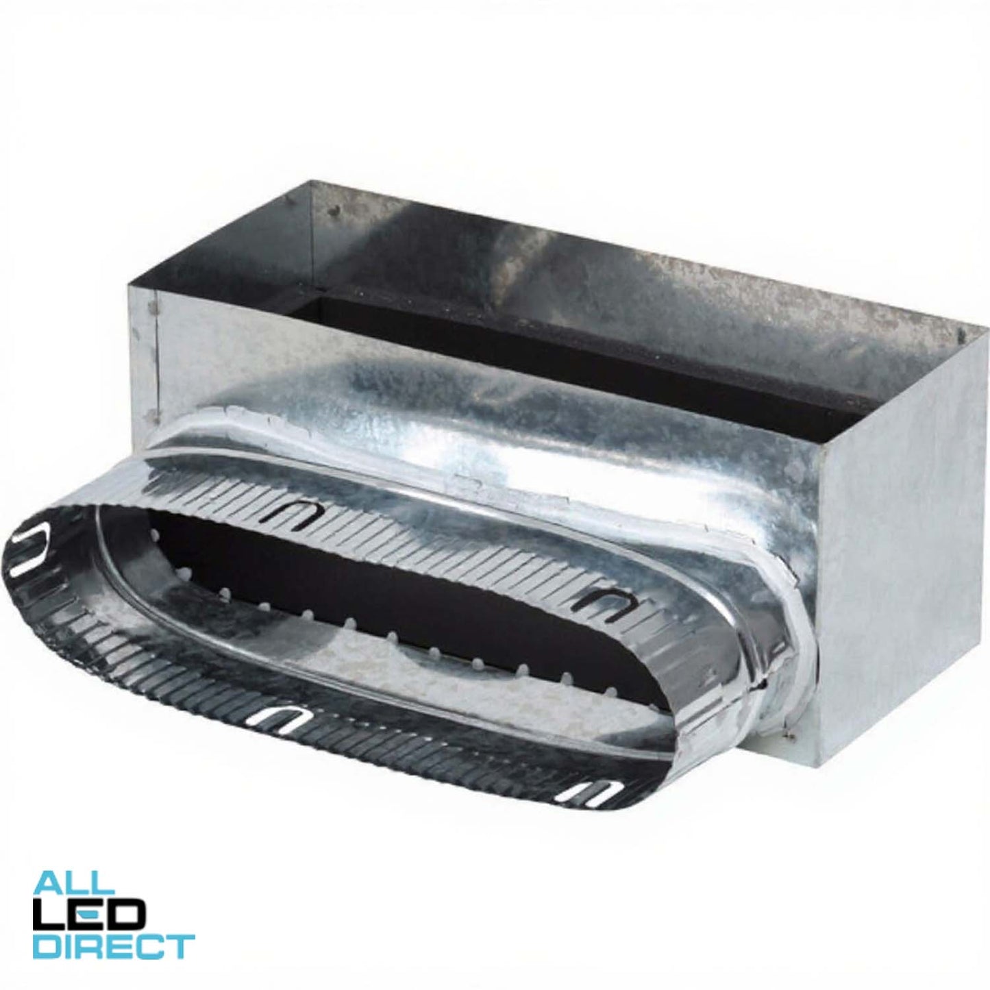 Powerwave 350mm x 150mm Metal Side Boot with 250mm Spigot (10mm Internally Insulated)