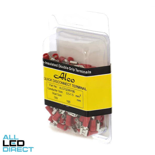 Wattmaster 0.5-1.5mm Quick Disconnect Fully Insulated Terminal Red Pack of 100