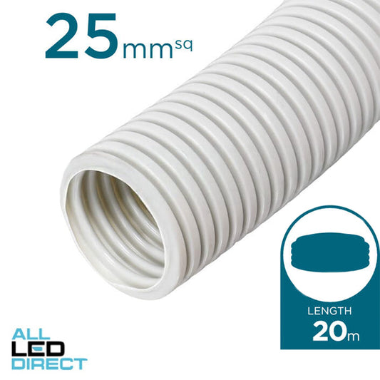 APP 25mm Corrugated Conduit Medium Duty 20 Metre - Green Star Certified