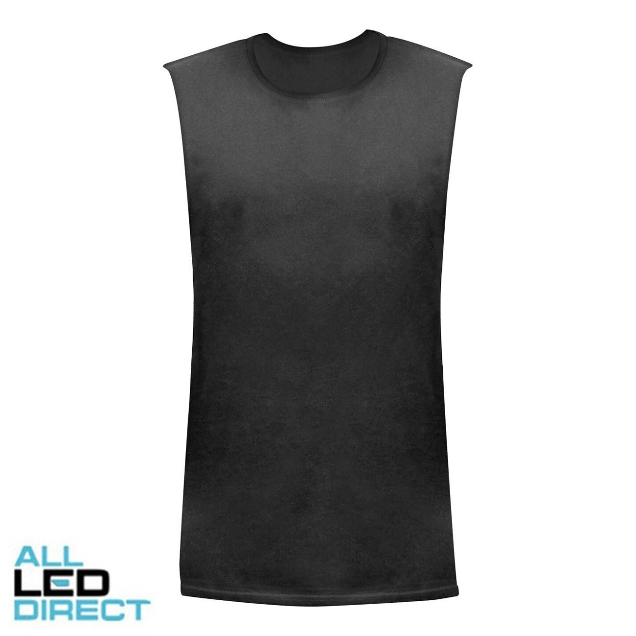 2024 All Led Branded Muscle Top Black Size XXL